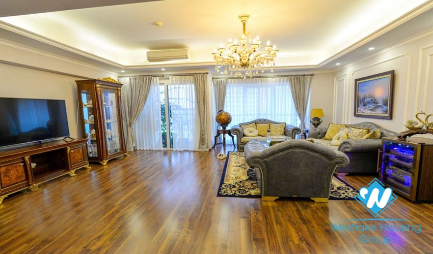Nice design apartment with 4 bedrooms for rent in Ciputra, Ha Noi